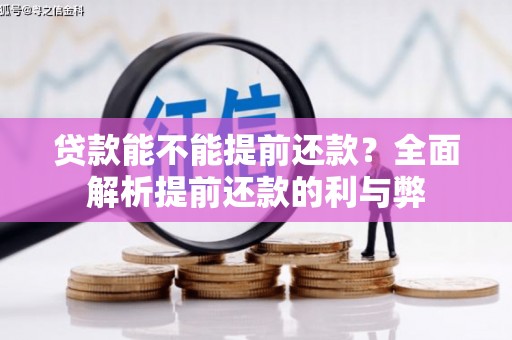 杨陵贷款能不能提前还款？全面解析提前还款的利与弊