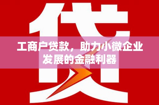 杨陵工商户贷款，助力小微企业发展的金融利器