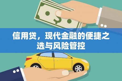 杨陵信用贷，现代金融的便捷之选与风险管控
