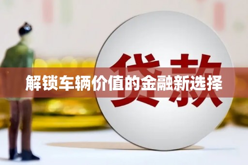 杨陵解锁车辆价值的金融新选择